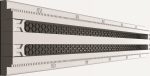 Безрамочные двухщелевые решетки вентиляции OSGA LINE 600 / 1000 / 1200 Ширина щели (мм): 12/18.